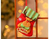 Mini Calze di Natale, Calze da Appendere al Camino, Calze con Sacchetto di Caramelle Regali di Natale Decorazioni Natalizie, Decorazioni per Calza di AARON FAB-072863