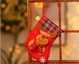 Aaron - Mini Calze di Natale, Calze da Appendere al Camino, Calze con Sacchetto di Caramelle Regali di Natale Decorazioni Natalizie, Decorazioni per AARON FAB-072872