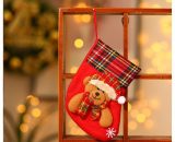 Mini Calze di Natale, Calze da Appendere al Camino, Calze con Sacchetto di Caramelle Regali di Natale Decorazioni Natalizie, Decorazioni per Calza di AARON FAB-072873