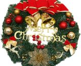 Set di decorazioni per feste con porta ghirlanda di camino di Natale 30 cm PERLE RAREIT 9349843162201 YBD012560YYW