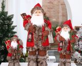Mini Babbo Natale in piedi tradizionale decorazione natalizia rossa per camino da tavolo finestra Decorazione natalizia Babbo Natale 30 cm THSINDE 9089663801170 9089663801170