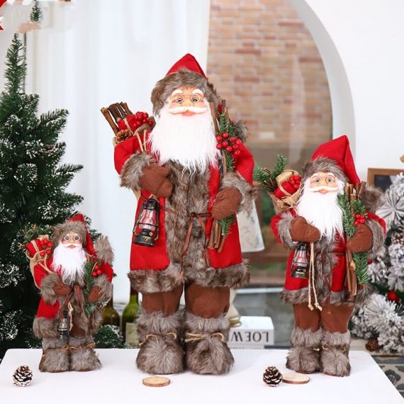 Mini Babbo Natale Rosso Decorazione natalizia per finestra Tavolo Camino Decorazione natalizia Babbo Natale 30CM DONTODENT 9409472059560 C32000693M21110GA