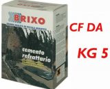 Cemento Grigio Refrattario Malta Per Camino Barbecue Forno Da Kg 5 (01595) BRIXO 8015233653659 1595