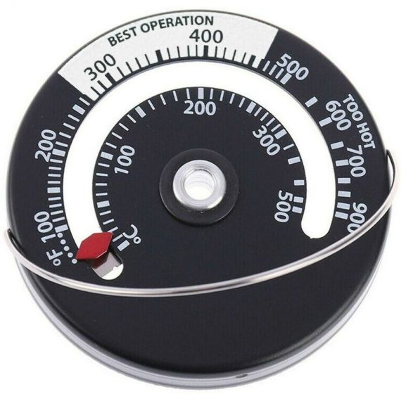 Termometro a tubo magnetico per stufa a legna Termometro per camino a canna fumaria DONTODENT 9416917901872 TM3017019-FG