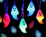 30 luci della stringa di Halloween a led, luci della stringa del fantasma a batteria, luci colorate di Halloween per interni per il camino del THSINDE 9416300870402 9416300870402