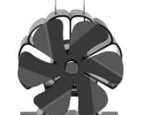Ventilatore per camino a 6 pale in lega di alluminio ventilatore per camino efficiente alimentato a caldo ventilatore per stufa a legna distribuzione FUIENKO 6962438402761 UN439GM189284